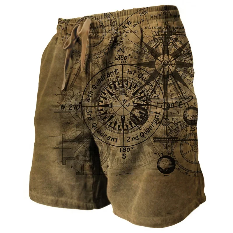 

Men's Sweat Shorts Beach Shorts Terry Shorts Drawstring Elastic Waist 3D Print Graphic Prints Breathable Soft Short Daily Holida