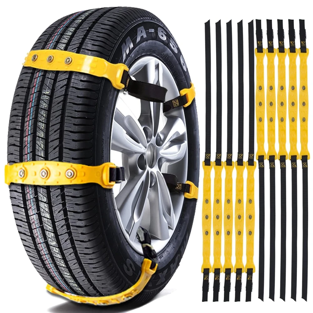 

Snow Chains for Car SUV Truck Anti Skid Snow Tire Chains Car Safety Chains Emergency Traction Anti Slip Chains Mud Chains