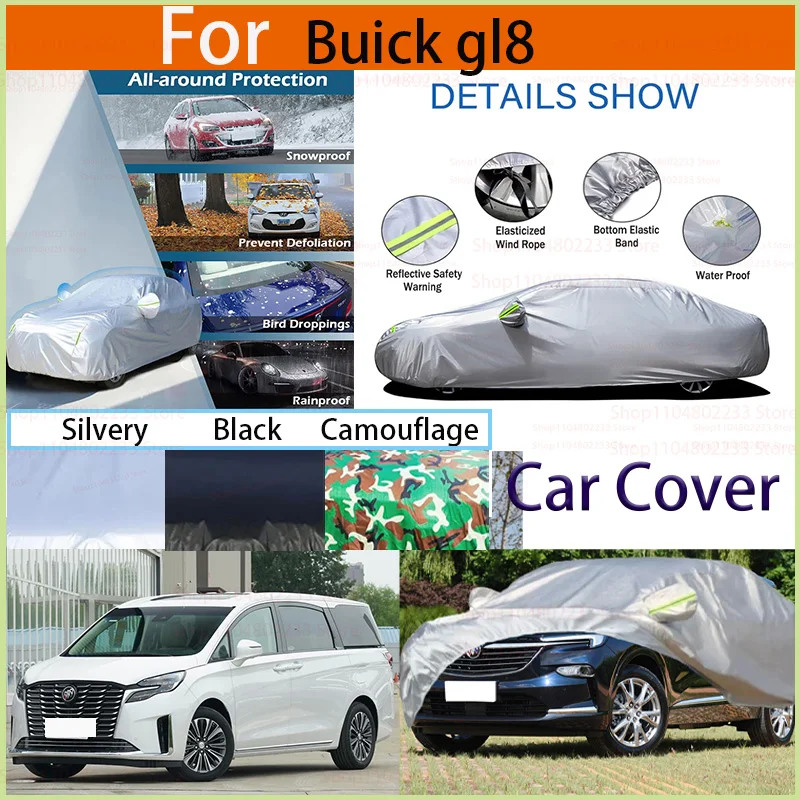 

for Buick Gl8 Outdoor Protection Full Car Covers Snow Cover Sunshade Waterproof Dustproof Exterior Universal Accessories