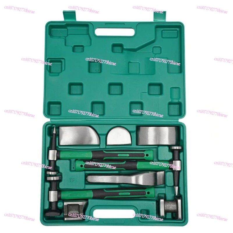 

H1 9PCS Auto Sheet Metal Concave Repair Tools Set Flat Head Hammer Car Dent Removal Tool Metalworking Kit for Bodywork