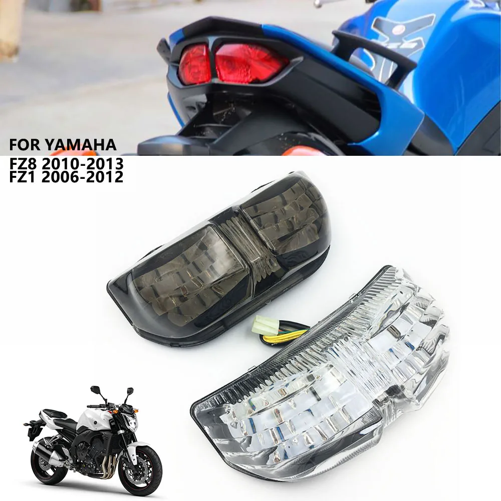 Motorcycle light for Yamaha FZ8 FZ8 Fazer FZ1 N FZ1 Fazer Modified LED tail light motorcycle brake light with led turn signal