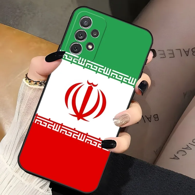 Iran Flag Phone Case For Samsung Galaxy A13 A02 A52 A22 A53 A73 A71 A54 A34 Back Cover