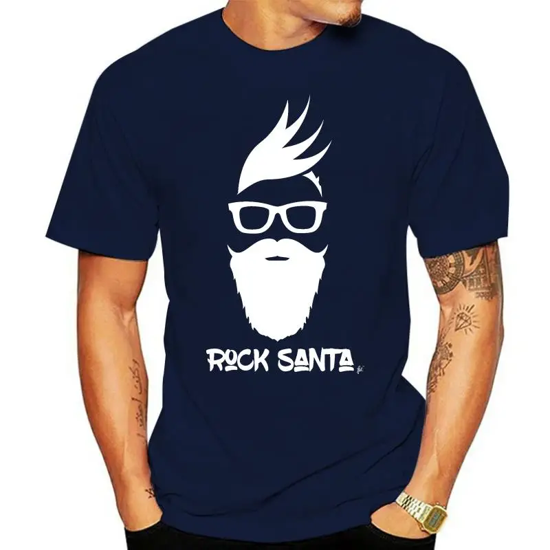 with Funky Well Groomed Hair & Beard Christmas Mens T-Shirt Casual Plus Size T Shirts Hip Hop Style Tops Tee S-3Xl