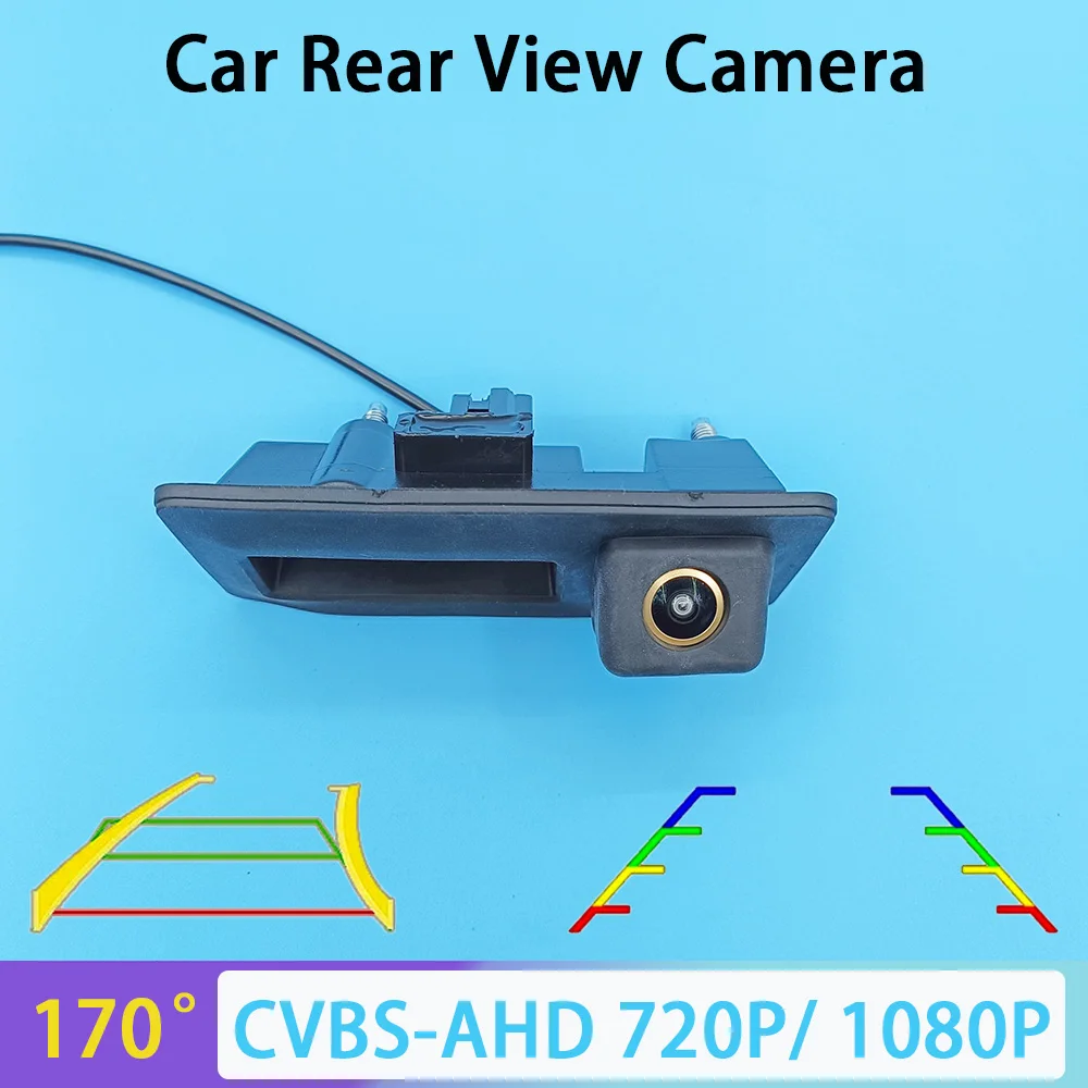

170 Degree AHD 1080P Auto Rear View Camera for Volkswagen Golf Passat B7 B6 Tiguan Jetta MK6 Audi A3 A4 A5 Q5 A6 Track/Ruler