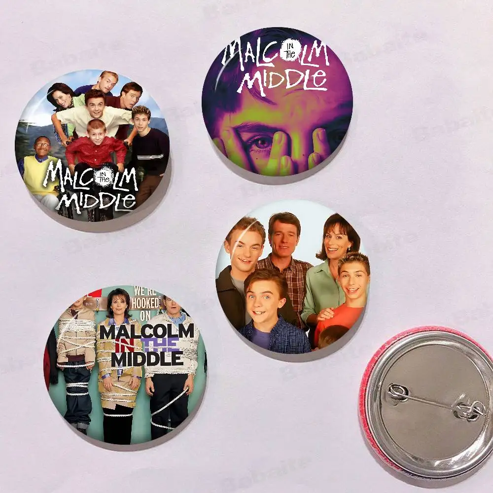 M-Malcolm In The Middle 58mm Animals Funny Brooches Badge Backpack Clothes Gift Accessory