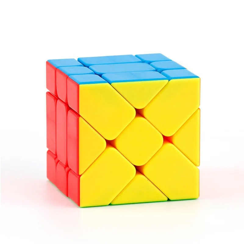 Moyu MFJS Meilong Windmill Magic Speed Cube Stickerless Meilong Mirror Gold Fidget Toys Meilong Fisher Cubo Magico Puzzle