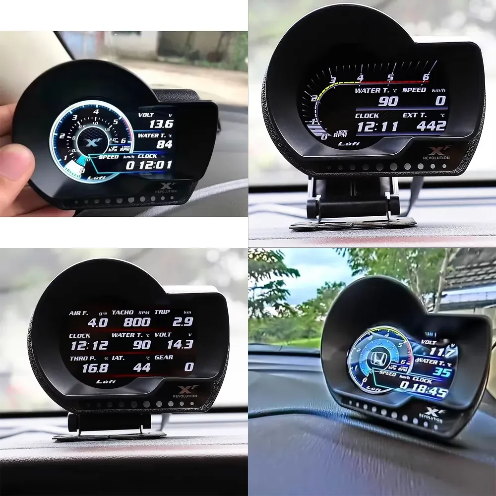 Multifunctional Digital LCD Instrument LUFI Car Smart Upgrade XF Head-Up Display Pressure Refittin Live