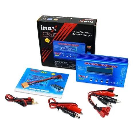 iMAX B6 80W 6A Batterijlader Lipo NiMh Li-ion Ni-Cd Digitale RC Balanslader Lipro-oplader Ontlader + 15V 6A Adapter - afbeelding 1