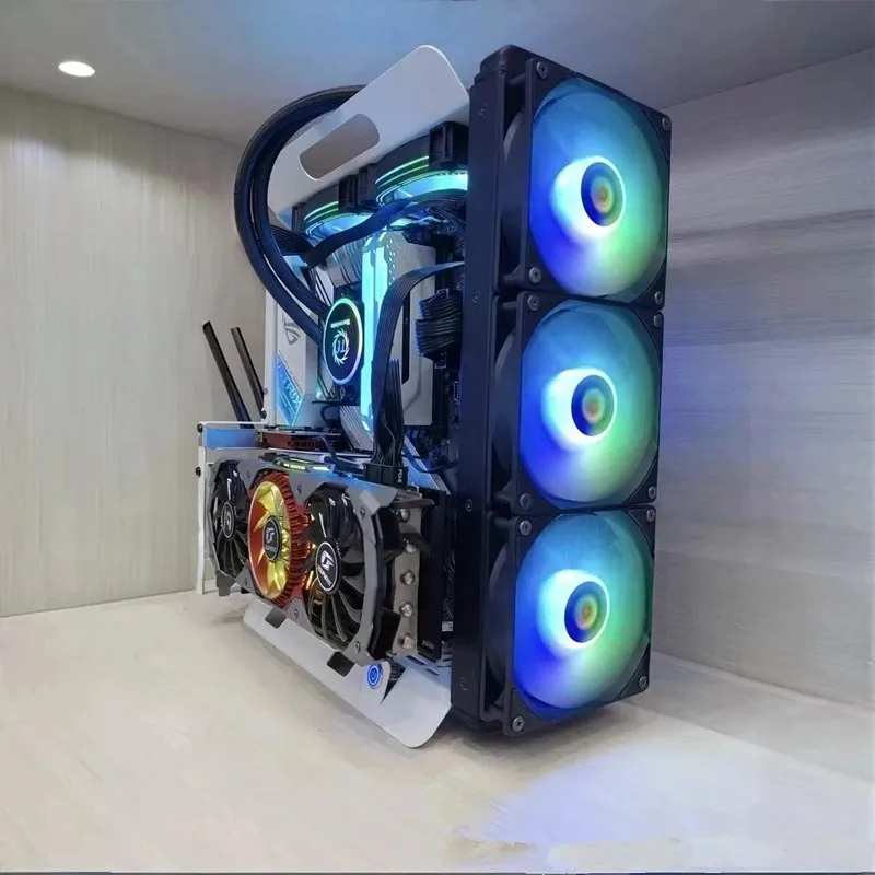ATX/ MATX Open air computer chassis 240/360 water-cooled air-cooled ATX/matx rack-mounted frame