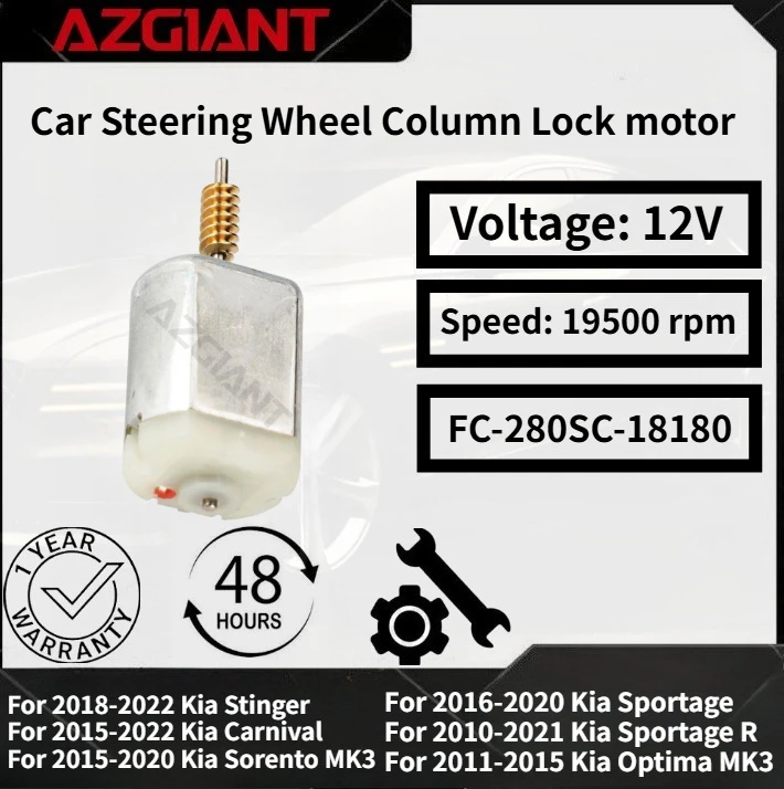 

For 2015-2022 Kia Carnival/Sorento MK3/Sportage 2016-2020/Optima MK3 2011-2015 AZGIANT Car Steering Lock Actuator motor OEM