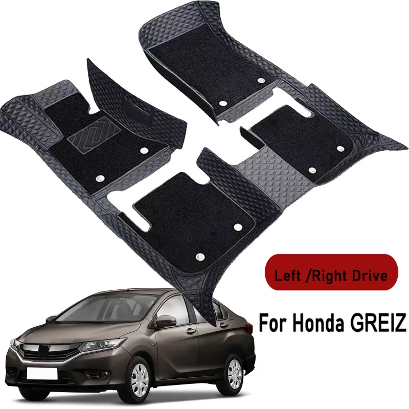 Car floor mats for Honda GREIZ 2016 2017-2018 Customauto foot Pads automobile carpet cover interior accessories