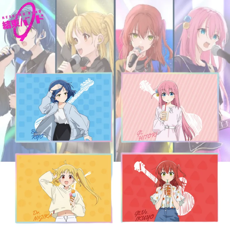 

Новый Bocchi The Rock Gotoh Hitori Yamada Ryo, двумерные периферийные устройства аниме, креативный мультяшный акриловый бумажный подарок подруге