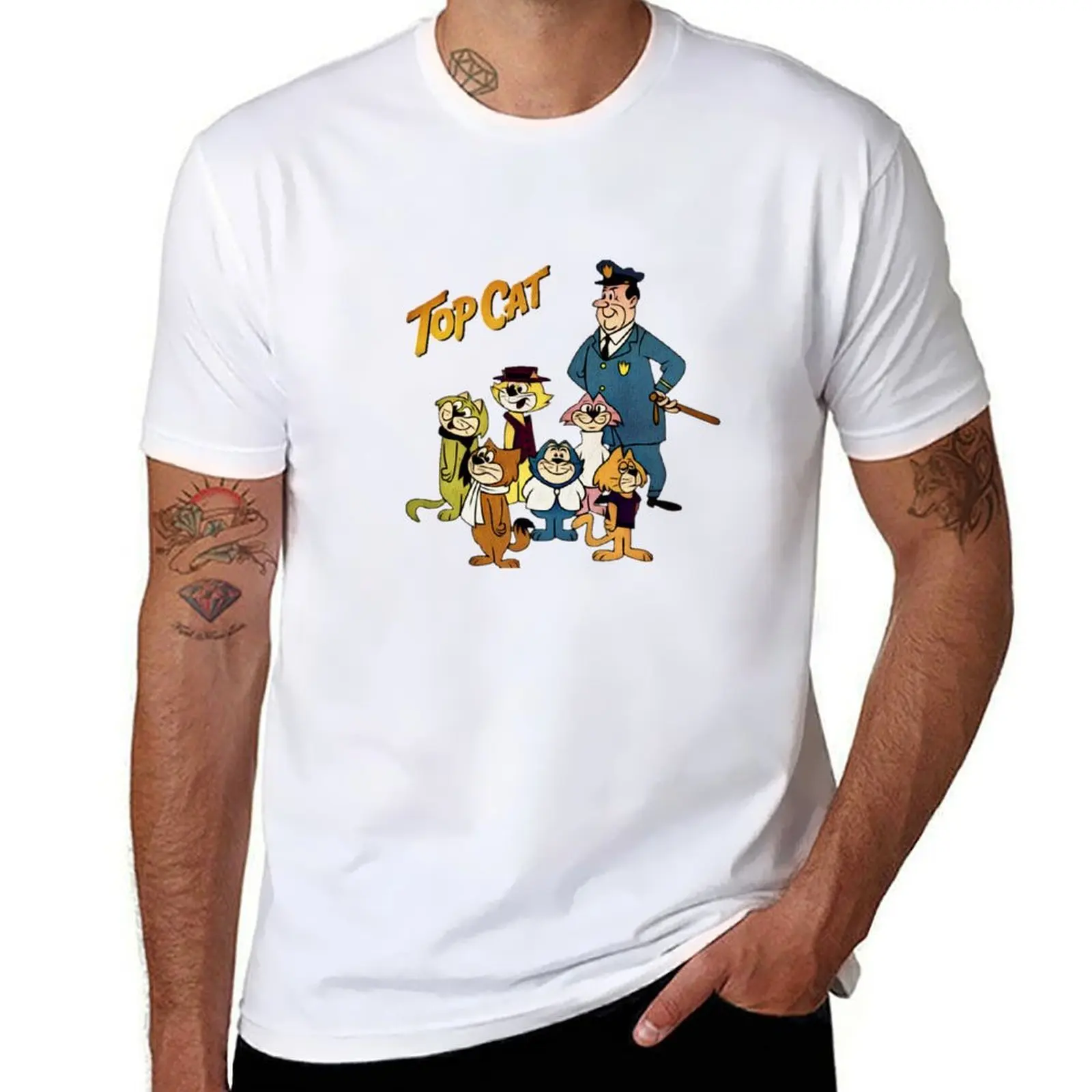

Top Cat, Vintage Retro Cartoon, summer T-Shirt man t shirt designer t shirts for man graphic funny T-Shirt