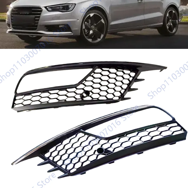 

For Audi A3 Sedan 2013 2014 2015 2016 2017 Car Fog Light Frame Fog Light Cover Grille Car Accessories