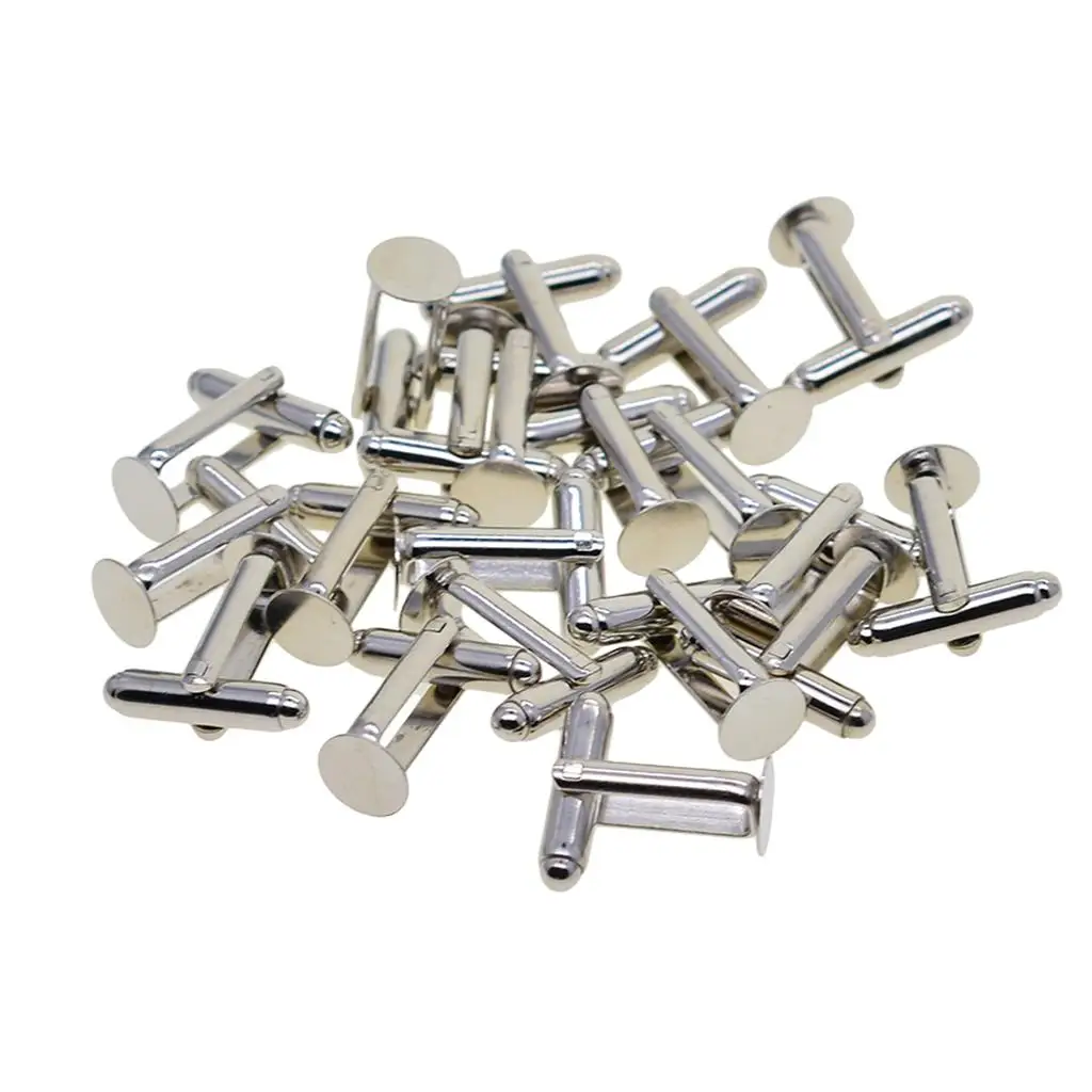 20 قطع Antiqued 8 مللي متر إعدادات إعدادات فارغة مستديرة إعدادات #4