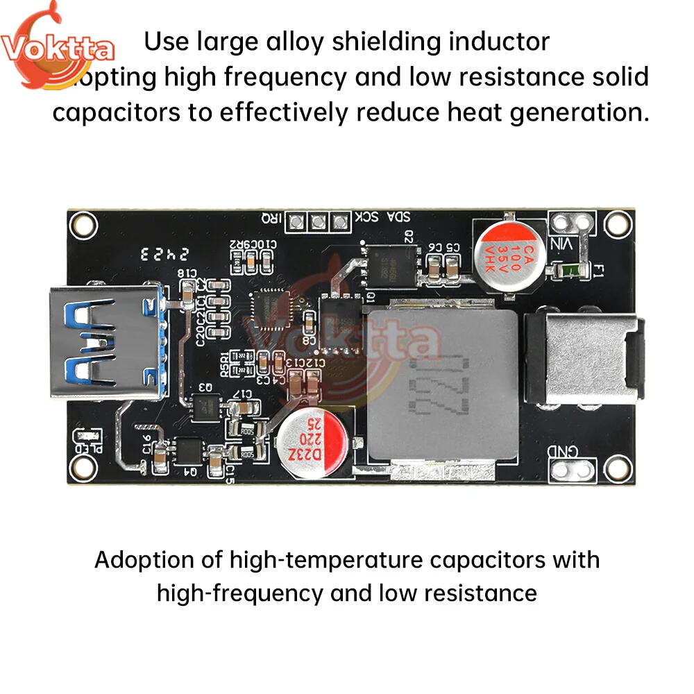 تيار مستمر 6-30 فولت 140 واط متعدد البروتوكول شحن سريع وحدة عالية الطاقة شاحن لوح حماية ل QC4.0 +/5.0 PD PPS FCP SCP SFCP AFC