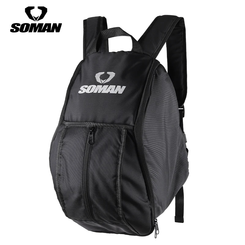 SOMAN Waterproof Helmet Backpack With Large Capacity For Men And Women On Outdoot Travel