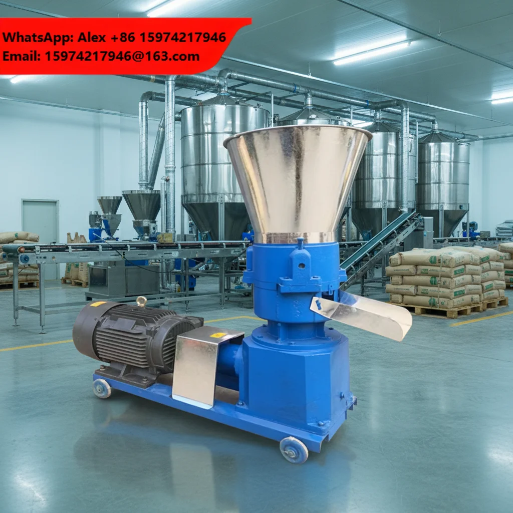 Animal Cattle Feed Pellet Machine Small Multifunctional Feed Pellet Production Line Stainless Steel Fish Feed Pellet Machine