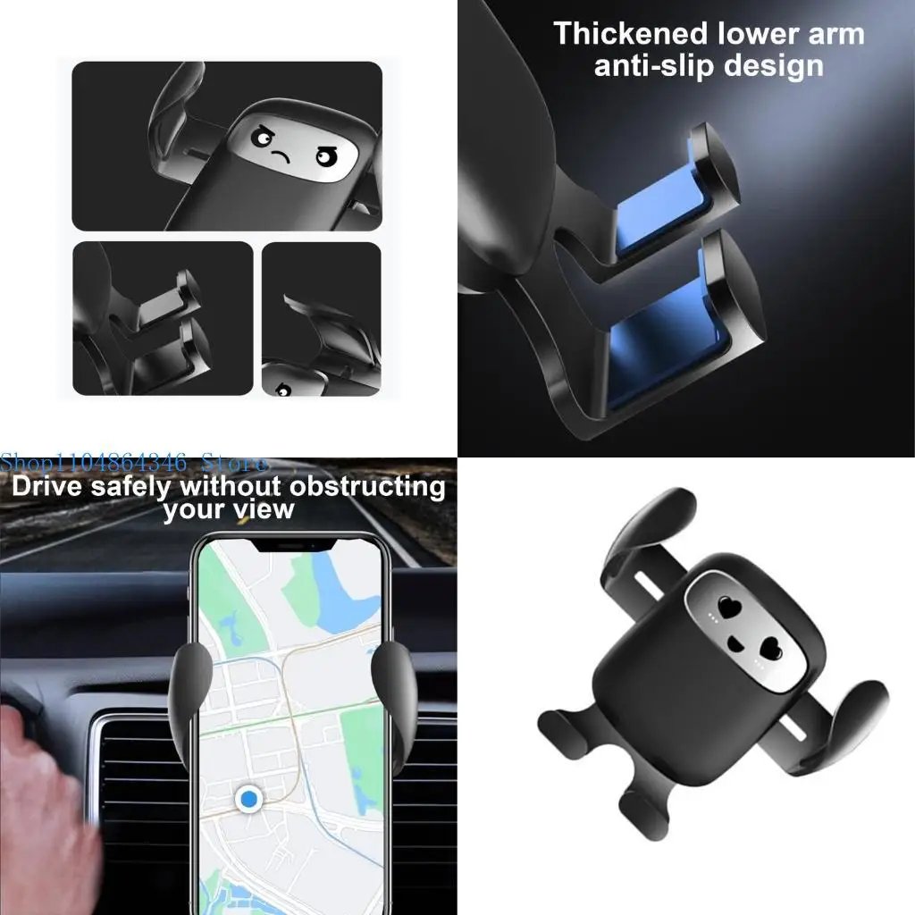

5ASD Phone Mount для автомобиля никогда не блокирует универсальный держатель телефона для автомобильного мобильного телефона.