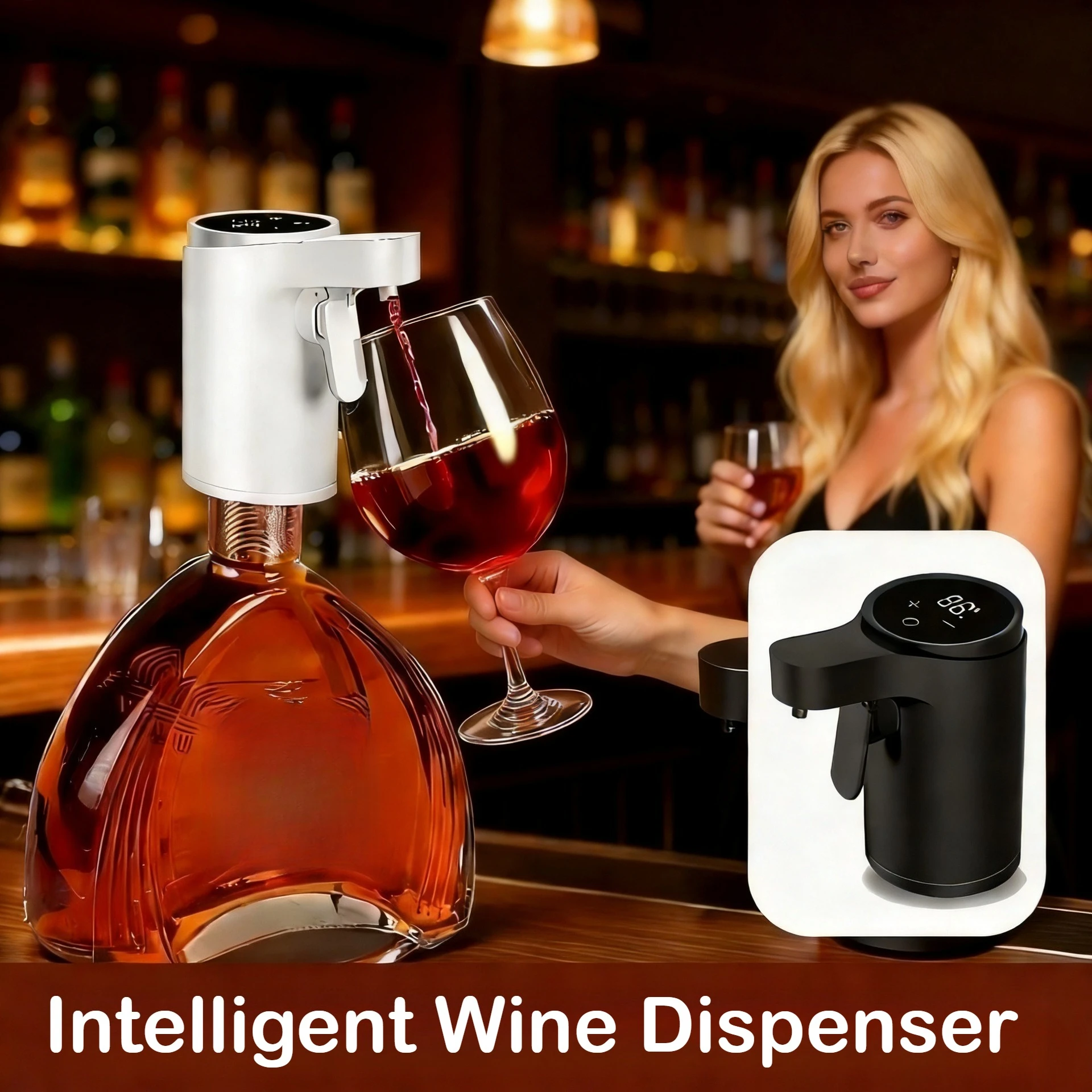 Electric Red Wine Decanter, Pourer, Multi-functional Intelligent Decanter, Food-grade Liquor Intelligent Wine Extractor