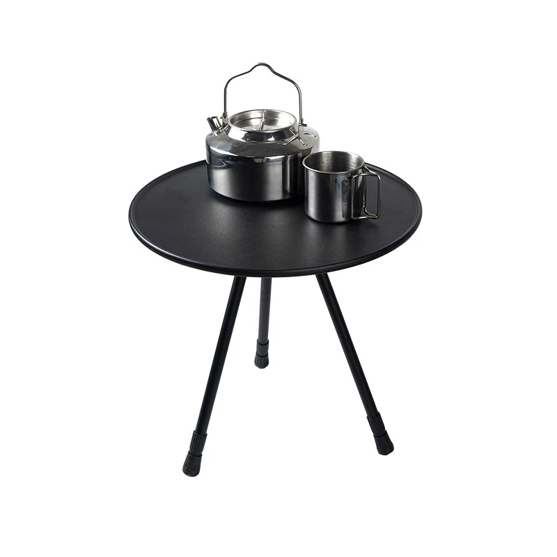 Outdoor Folding Small Round Table, Camping Portable Lifting Table, Simple Picnic Table, Garden Coffee Table