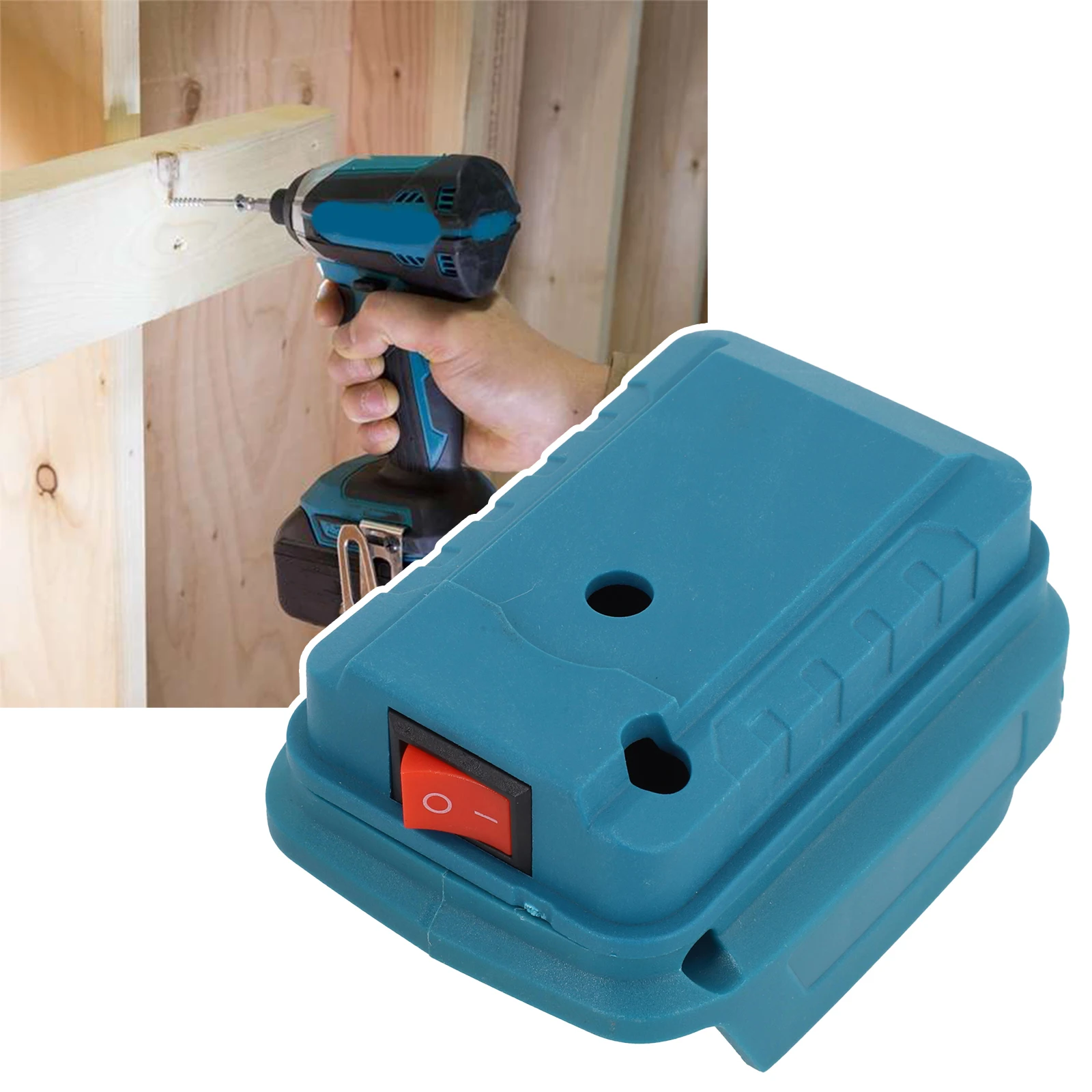 

For DIY Projects Approx 10*4cm Battery Adapter Plastic Material Practical Design Suitable For Tools Adapter Holder