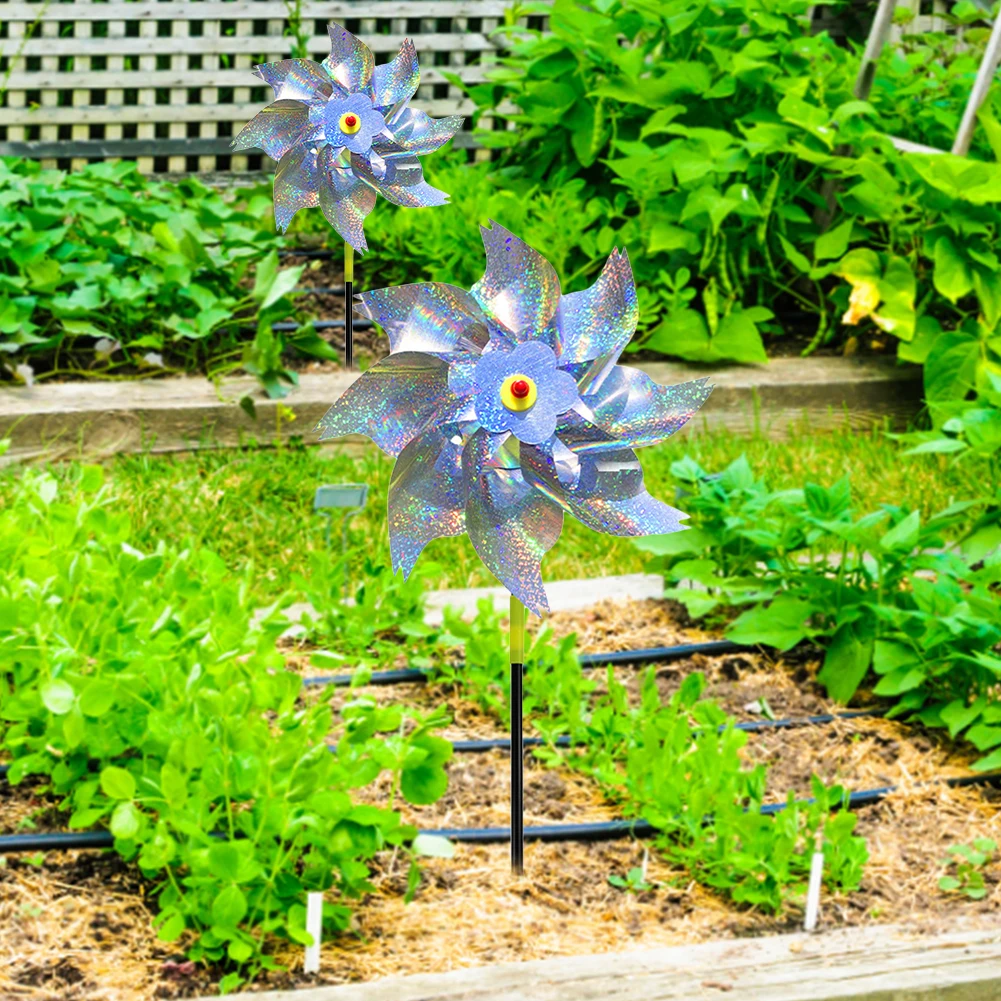 طاحونة ليزر مضادة للطيور طاحونة طواحين هوائية للطيور عاكسة للطائر رادعة للقيادة طاحونة هوائية لحديقة ساحة الحديقة #4