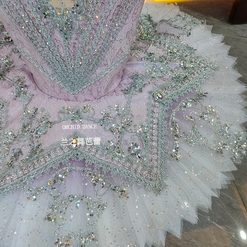 ชุดบัลเลต์สีชมพูสำหรับเด็กผู้หญิง ผู้หญิง และผู้ใหญ่ รุ่น BT2507053 ขนาดและสีตามสั่ง