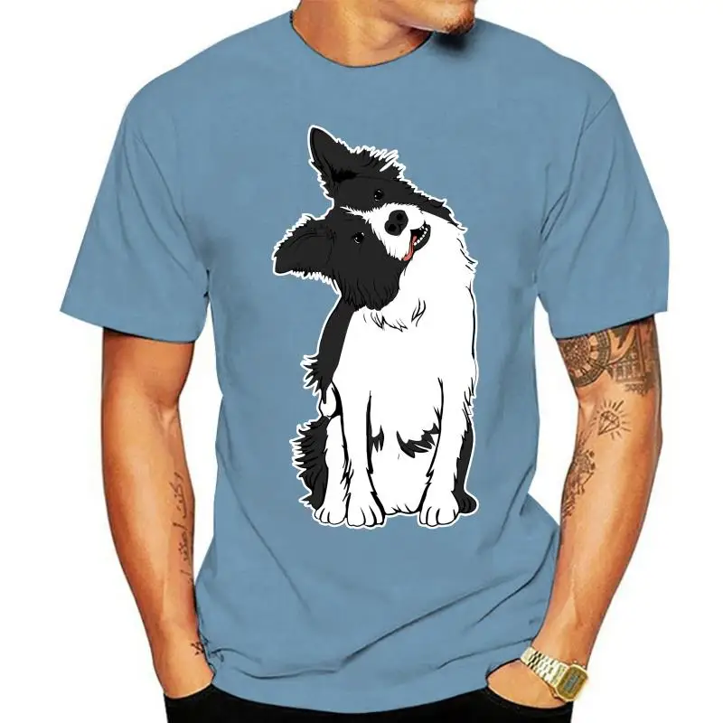 Sheepdog Gifts-Men's T-Shirt-Black Walkies Beautiful Border Collie Shirt -