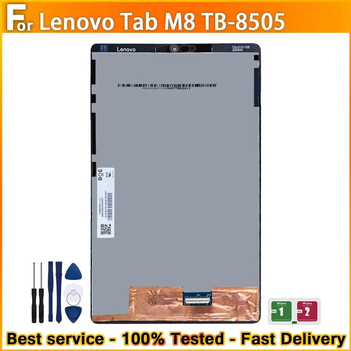 

Новый 8,0-дюймовый ЖК-дисплей для Lenovo Tab M8 HD PRC ROW TB-8505X TB-8505F TB-8505, замена сенсорного экрана, 100% протестировано