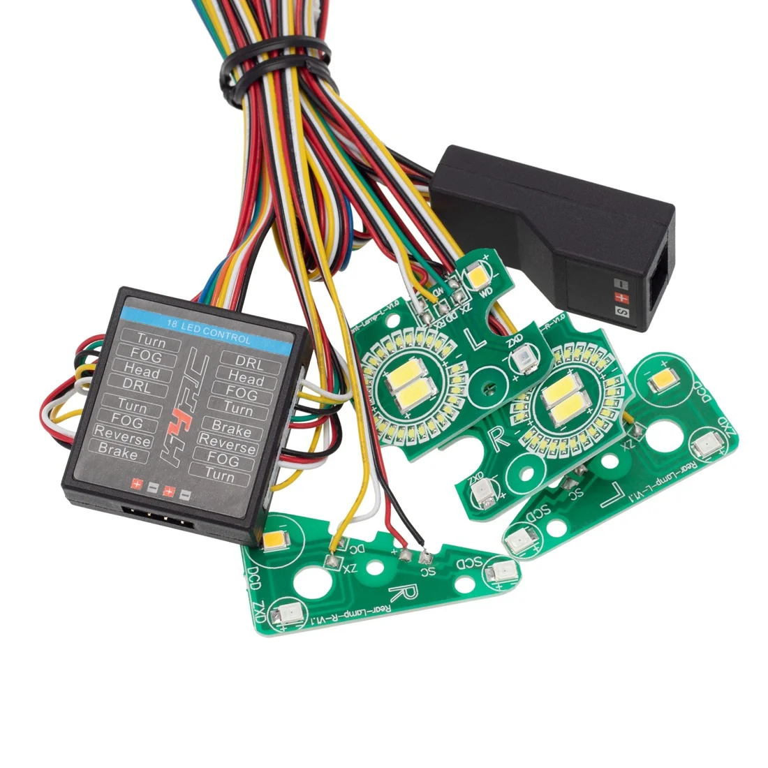 

A45F-LED Light System Группа передних и задних фонарей для Traxxas TRX4 Defender TRX-4 1/10 RC Гусеничный автомобиль Поворотники Стоп-сигналы