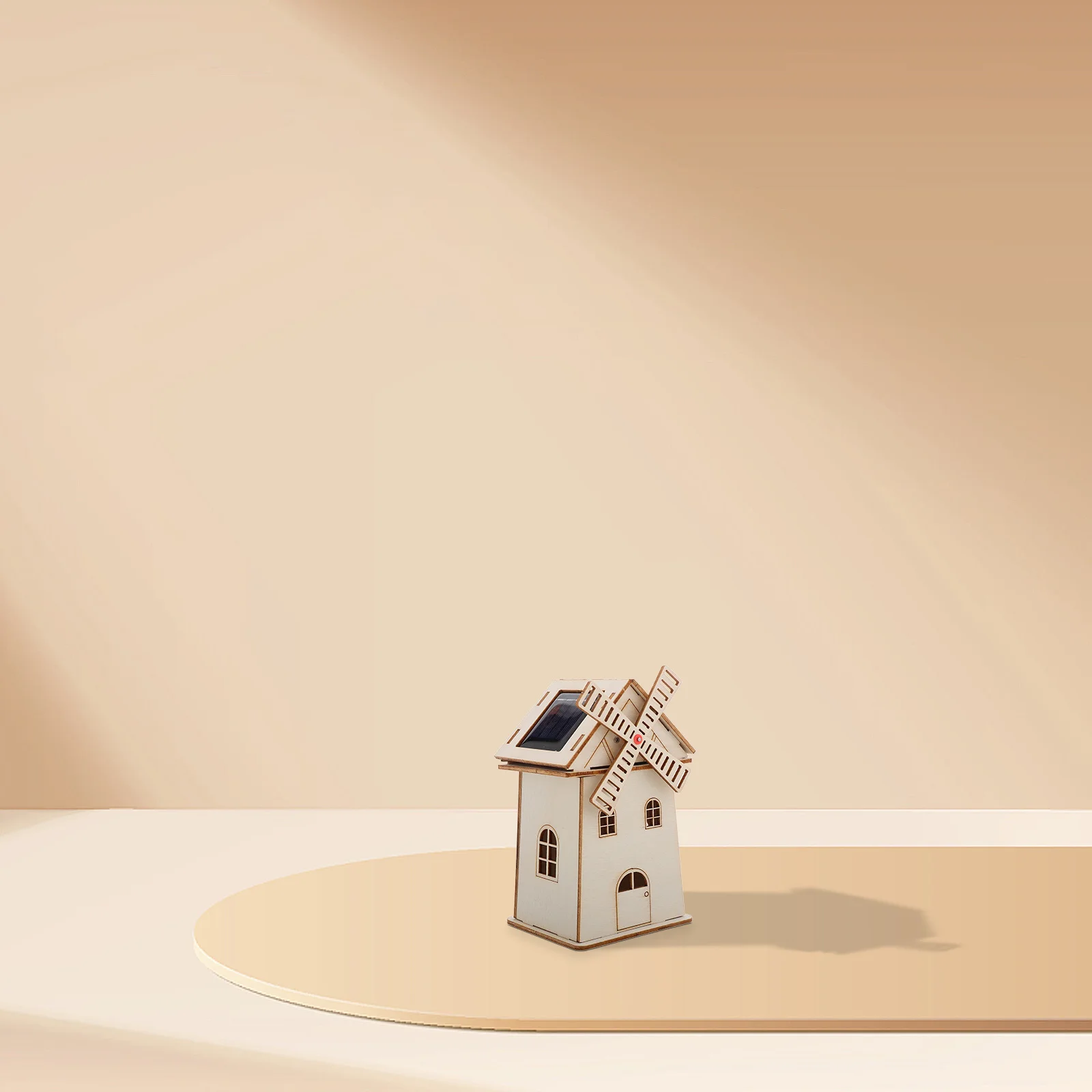 DIY 太陽光発電木製風車プロップ未完成の家科学実験教育組み立てキット科学太陽風車