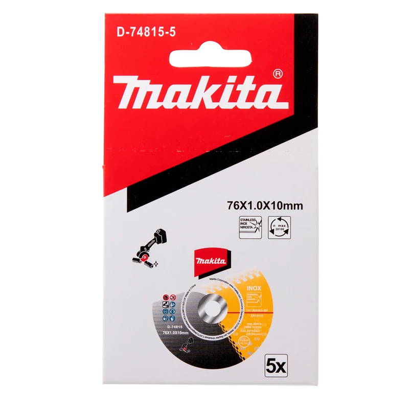 Imagem -03 - Makita D748155 Lâmina de Rebolo de Corte 76x10 mm Peças Discos de Corte Makita para Dmc300 Serra de Corte Acessório de Ferramentas Elétricas