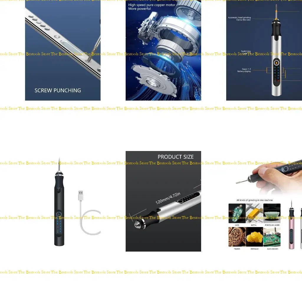 

12PF USB Cordless Mini Drill Rotary Tool Woodworking Engraving Pen Electric Drill