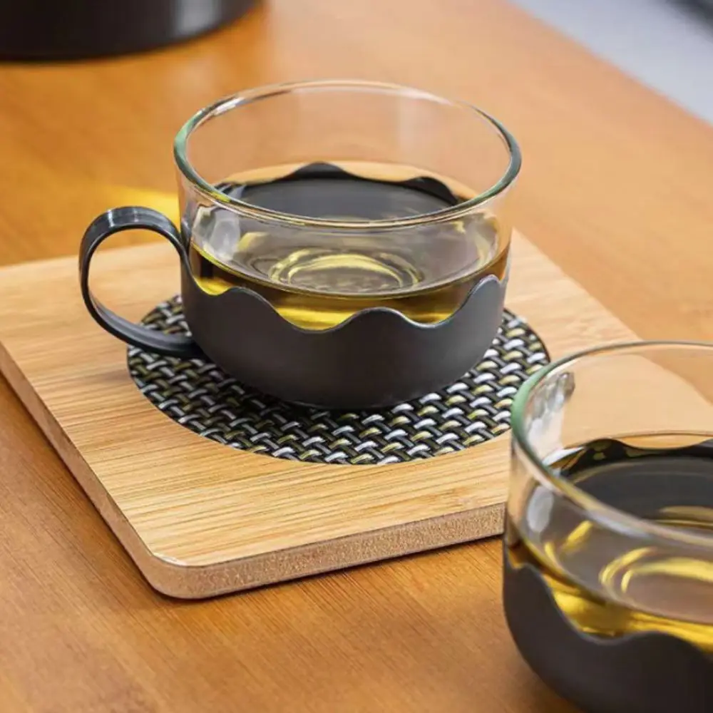 1000/2000 ML Glass Teapot Heat Resistant Removable Tea-Water Separator Pot Large Capacity with Filter Strainer Tea Kettle