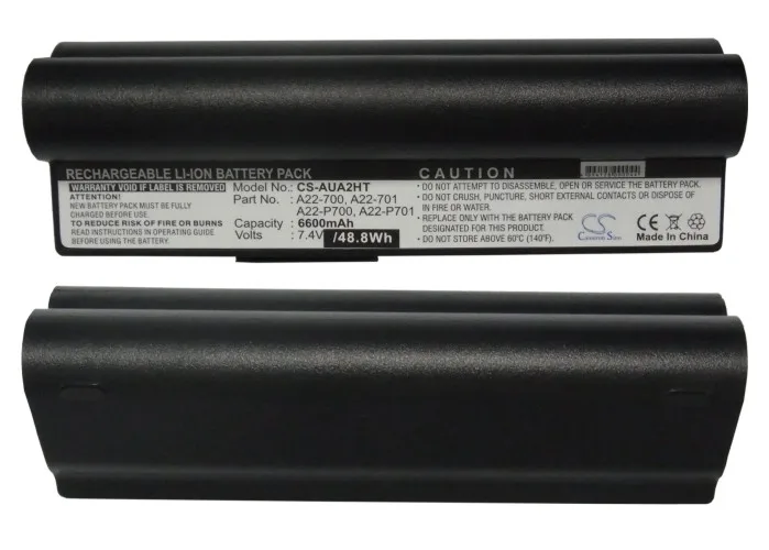 Imagem -05 - Bateria de cs 6600mah para Asus Eee pc G-x Eee pc 4g Linux Eee pc 4g Surf 512 Ram Eee pc 4g Surf Linux pc Eee 4g xp