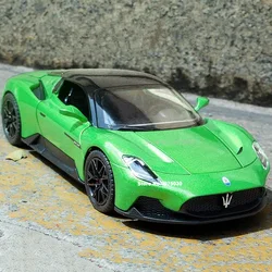 1/22 Maserati MC20 Cabrio Sport Car Model Toy Alloy Diecast Metal Simulation Sound Light 4 Door Opend Vehicle Model Kid Toy Gift