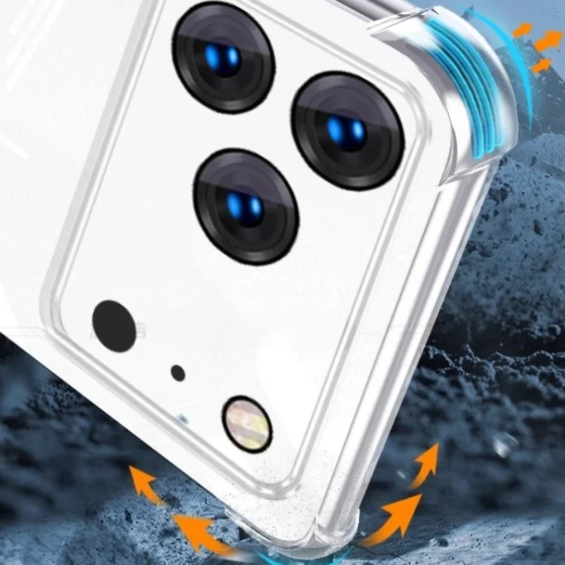 Подушка безопасности, магнитный кольцевой держатель из ТПУ, чехол для iPhone 17Air 17 ProMax, мягкий силиконовый чехол на заднюю панель для iPhone 17Pro, противоударный прозрачный бампер