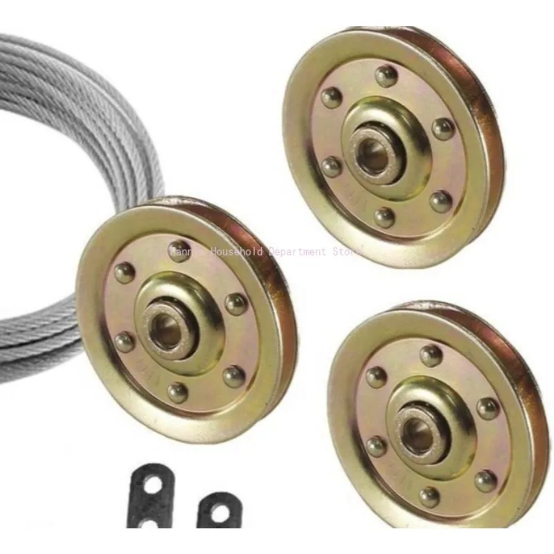 

Metal Flat Idler Pulley Roller gate Garage door sliding door Window tension spring wheel axle bearing wheel movable pulley