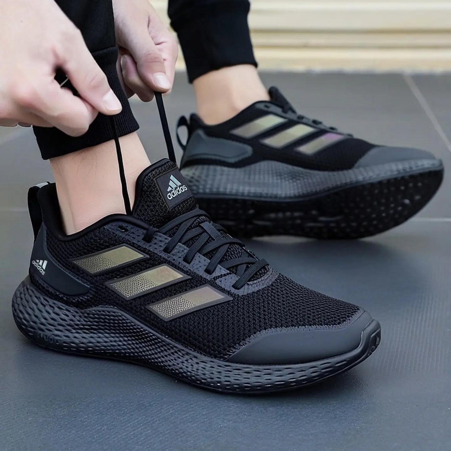 Adidas IF0585 2026 Mens Bounce Cushion Breathable Mesh Athletic Training Running Sneakers