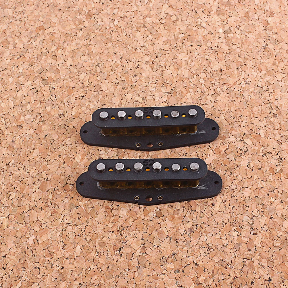 

2Pcs Electric Guitar Pickup Cover Replacement Durable Lightweight Elegant Accessory Pickup Bobbin Humbucker Slug Plastic