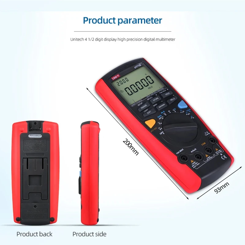 UNI-T UT71A UT71B UT71C UT71D UT71E Handheld True RMS Intelligent Digital Multimeter PC Communication/Data Storage