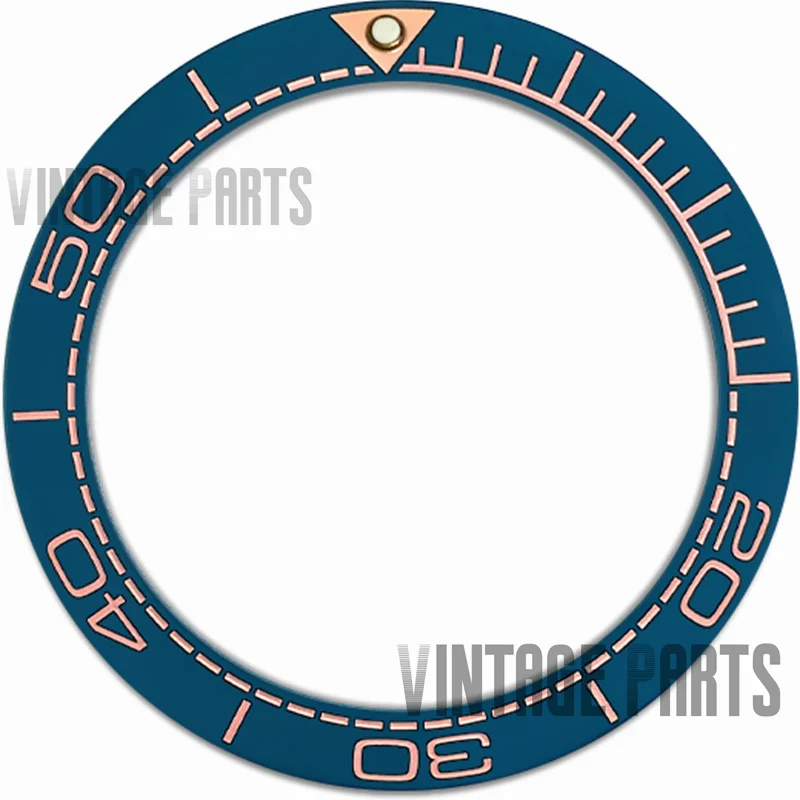 40.5mm slope ceramic bezel insert fit for omega sea master 600 watch