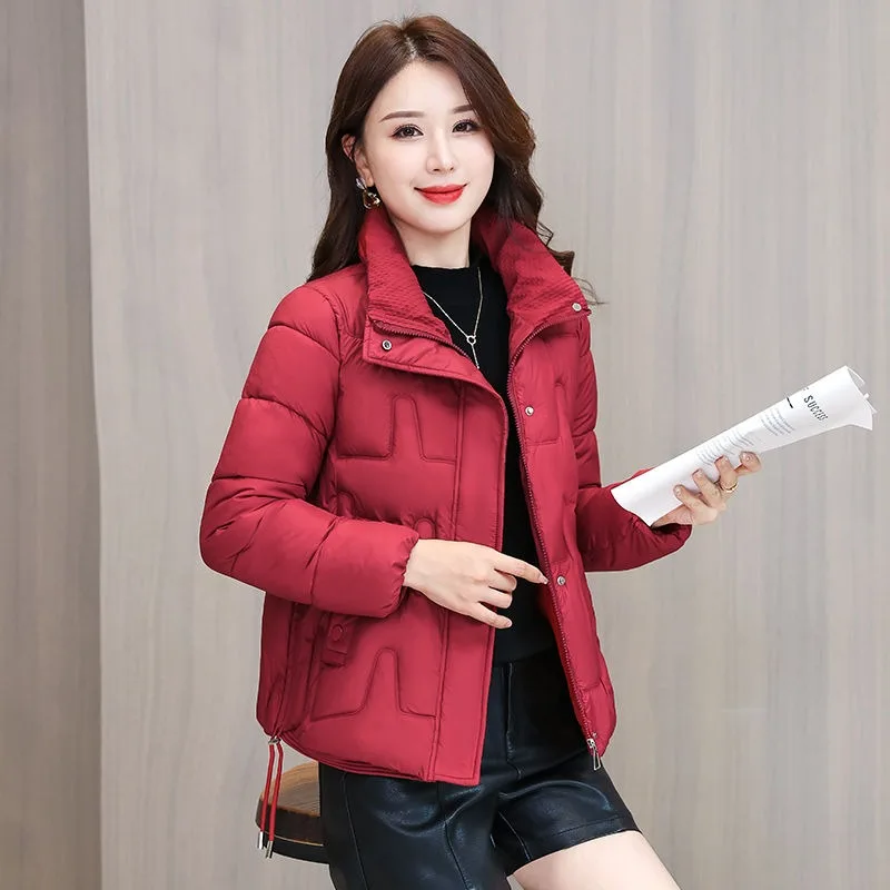 2024 New Autumn Winter Jacket Women Parkas Hooded Thick Down Cotton Padded Female Jacket Short Winter Coat Women Outwear