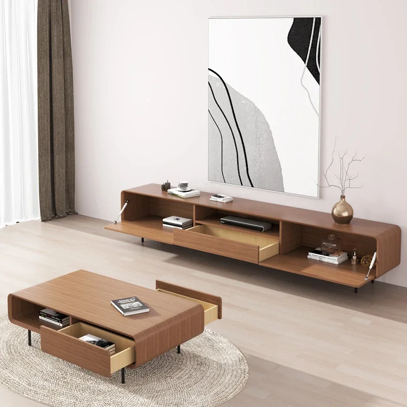 Light Luxury Small Apartments Cabinet Standing TV Stand High-end Modern Simple Nordic Entertainment Center Living Room Furniture