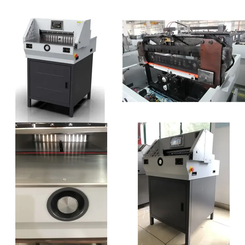 for QIKE E460T Fully Automatic Electric 460mm Wide Paper Cutter with 7 inch Touchscreen and Motor