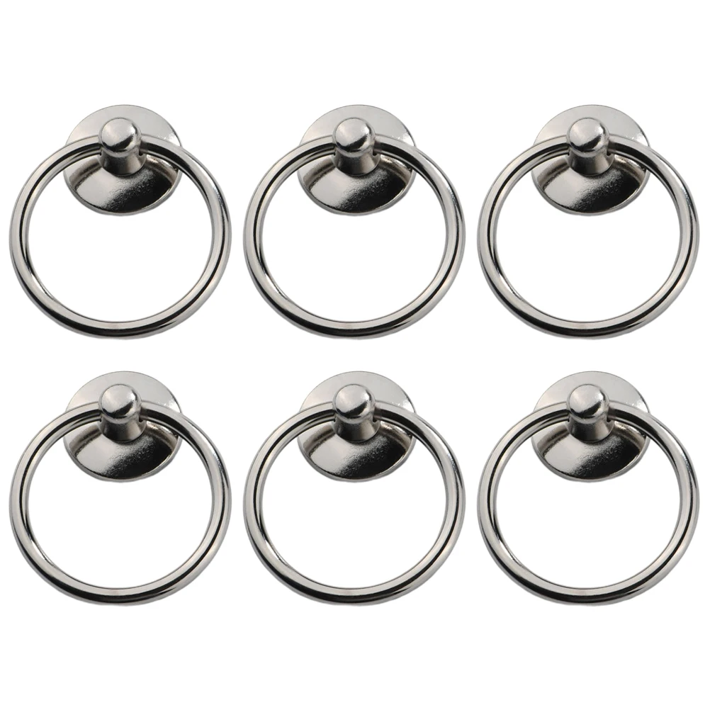 

Black Handle Ring Jewelry Chest Handles Retro Cabinet Knobs Furniture Kitchen Dresser Decorative Drawer Door