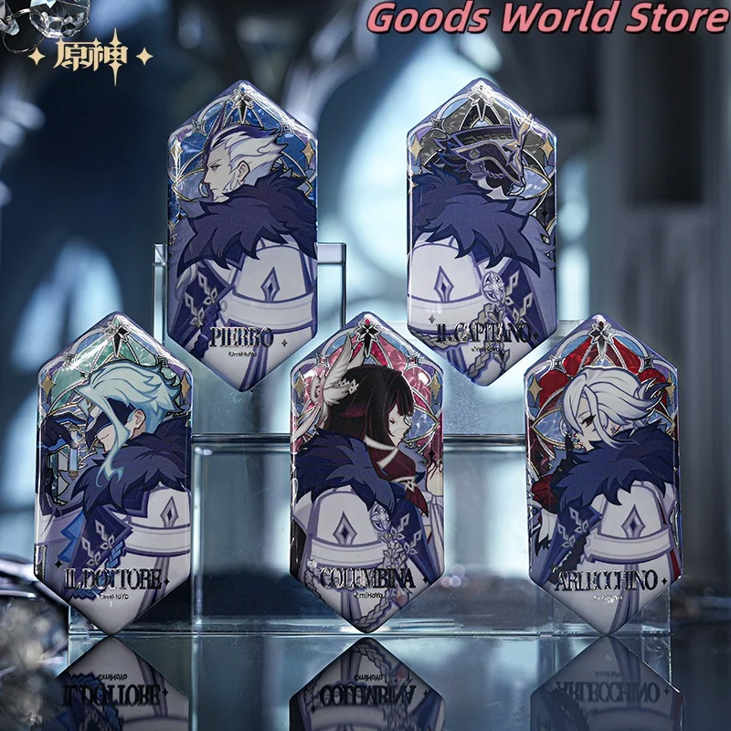 

Original Tartaglia Arlecchino Wanderer Sandrone Pierro Badge mIHOYO Genshin Impact Wanderer Cosplay Costume Anime Halloween Gift