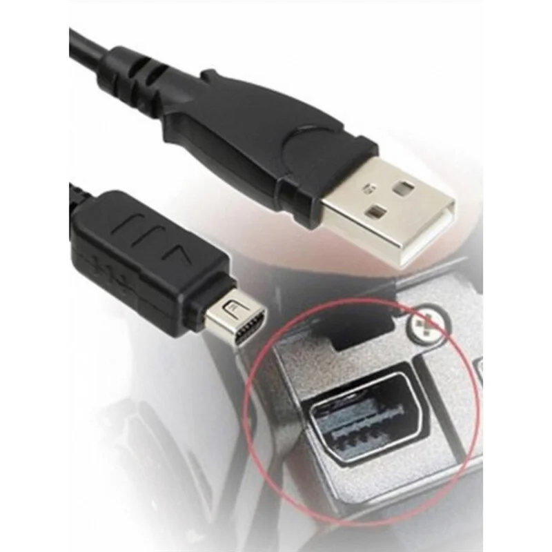 카메라 USB 데이터 코드 케이블, 올림푸스 E-PL7 E-PL1 2 3 5/8 EM5 E-M10Ii EM1 CB-USB5 CB-USB6, 12 핀