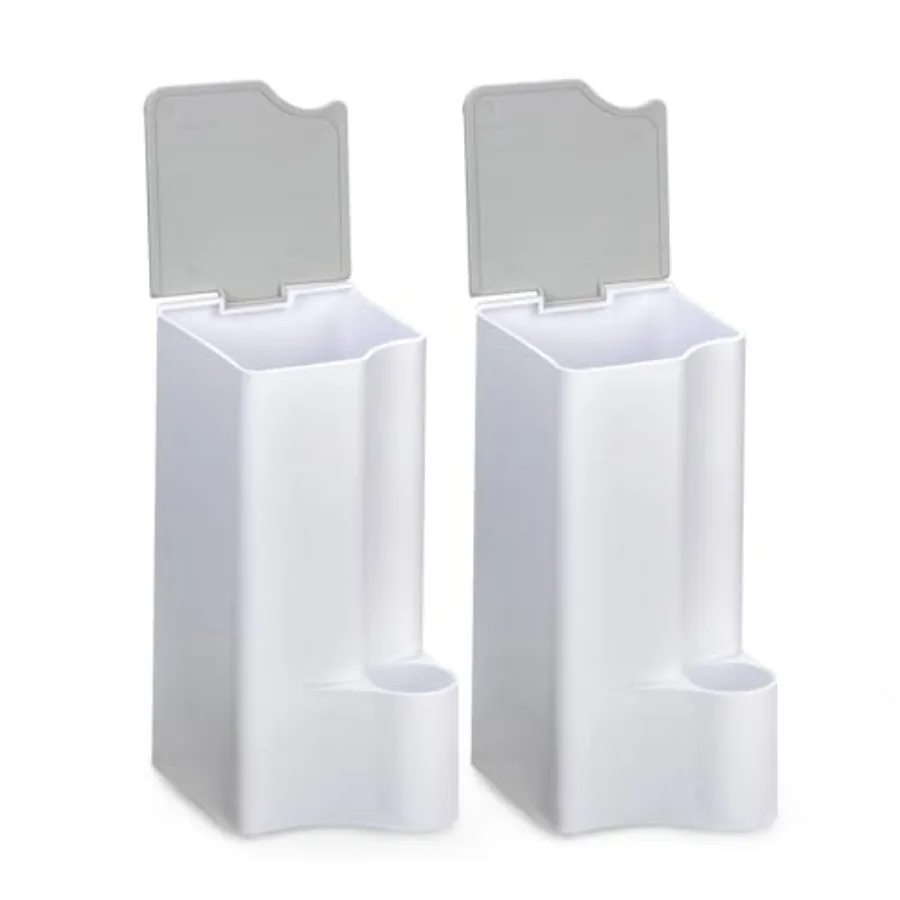 

2 Pack Holder for Clorox Toilet Wand, Compatible with Clorox Toilet Wand Holder only, White and Gray